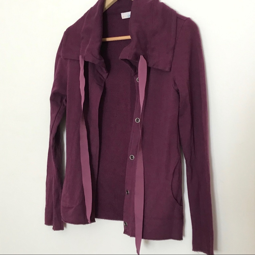 C&C California Plum Ribbon Cardigan
